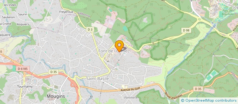 localisation de l'entreprise MONSIEUR MATTHIAS MARABEUF  MOUGINS