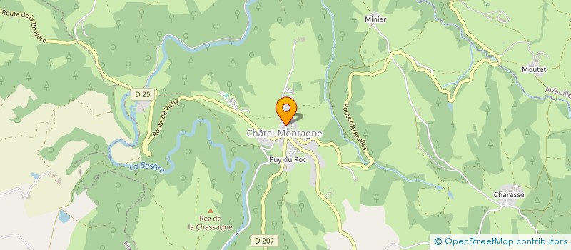 localisation de l'entreprise MONSIEUR MATTHIAS MARGOTTAT  CHATEL-MONTAGNE