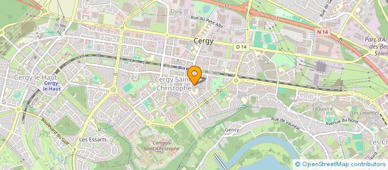 localisation de l'entreprise MONSIEUR MATTHIAS MARIE-SURELLY  CERGY