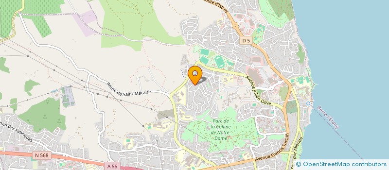 localisation de l'entreprise MONSIEUR MATTHIAS MARTINEZ  MARTIGUES