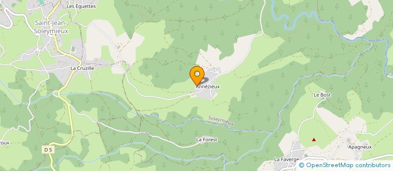 localisation de l'entreprise MONSIEUR MATTHIAS MONTABONNEL  SOLEYMIEUX