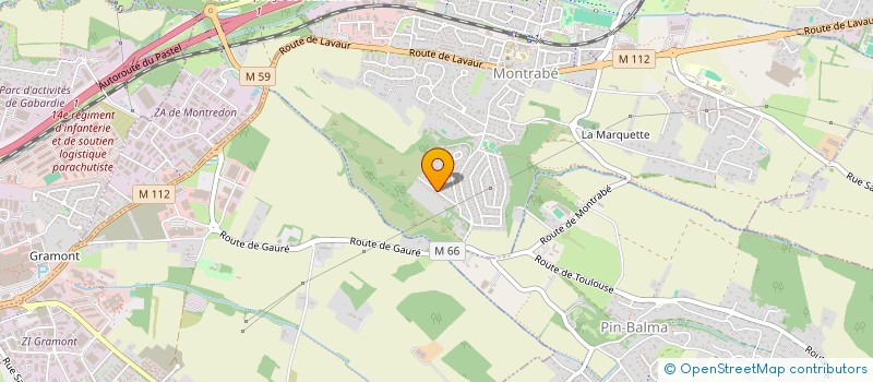 localisation de l'entreprise MONSIEUR MATTHIAS MUZZOLINI  MONTRABE