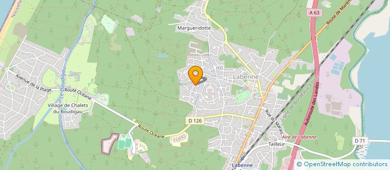 localisation de l'entreprise MONSIEUR MATTHIAS PATZ  LABENNE