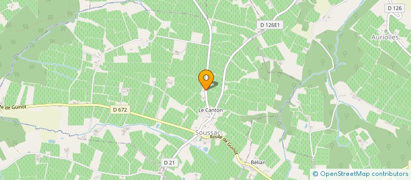 localisation de l'entreprise MONSIEUR MATTHIAS PENE  AURIOLLES