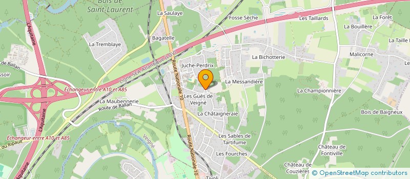 localisation de l'entreprise MONSIEUR MATTHIAS PERCEVAULT  VEIGNE