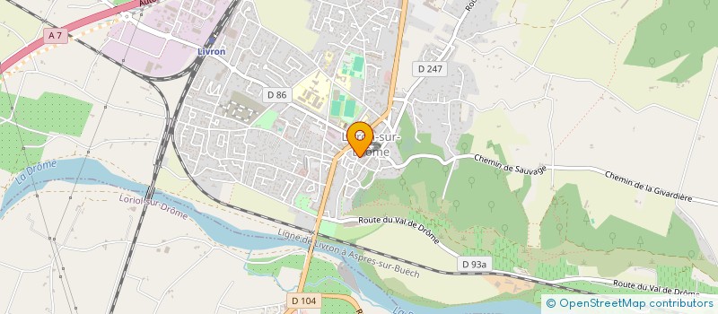 localisation de l'entreprise MONSIEUR MATTHIAS PETITBOIS à LIVRON-SUR-DROME