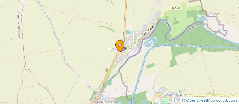 localisation de l'entreprise MONSIEUR MATTHIAS PICARD  EVERGNICOURT