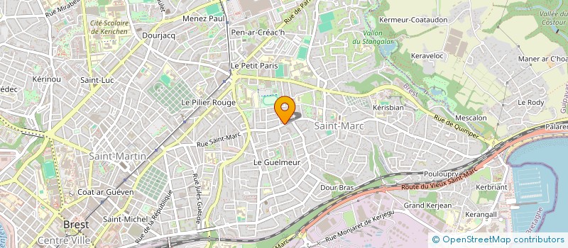 localisation de l'entreprise MONSIEUR MATTHIAS POUCLET à BREST