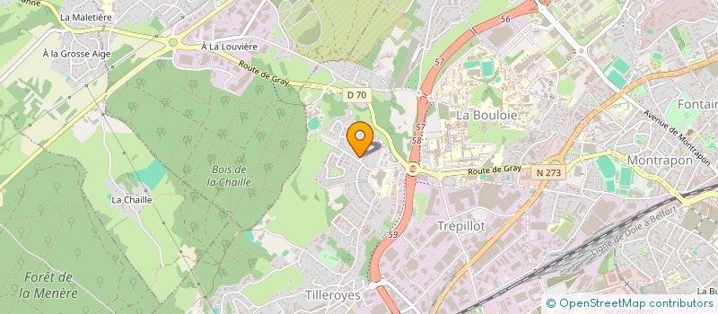 localisation de l'entreprise MONSIEUR MATTHIAS PRINCE  BESANCON