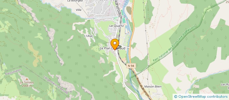 localisation de l'entreprise MONSIEUR MATTHIAS REVIRON  L'ARGENTIERE-LA-BESSEE