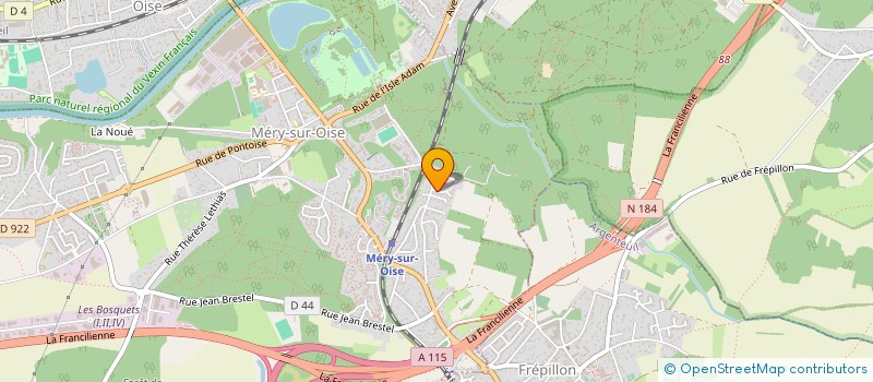 localisation de l'entreprise MONSIEUR MATTHIAS RIBEIRO  MERY-SUR-OISE