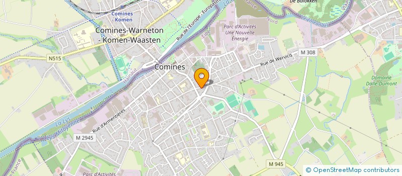 localisation de l'entreprise MONSIEUR MATTHIAS STARON  COMINES