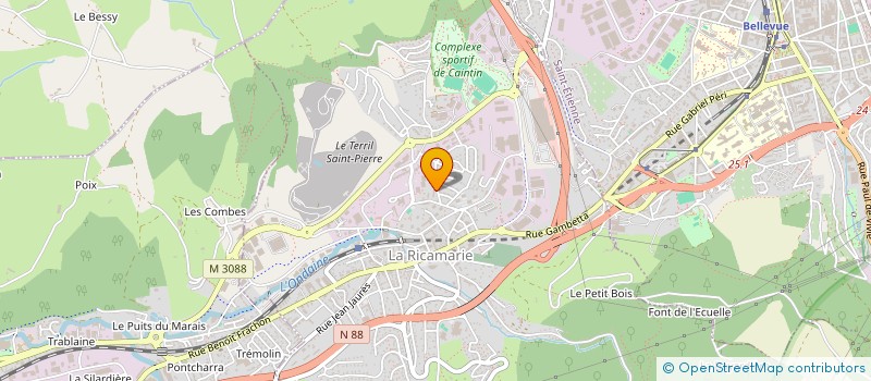 localisation de l'entreprise MONSIEUR MATTHIAS VAN DEN HOVEN  LA RICAMARIE