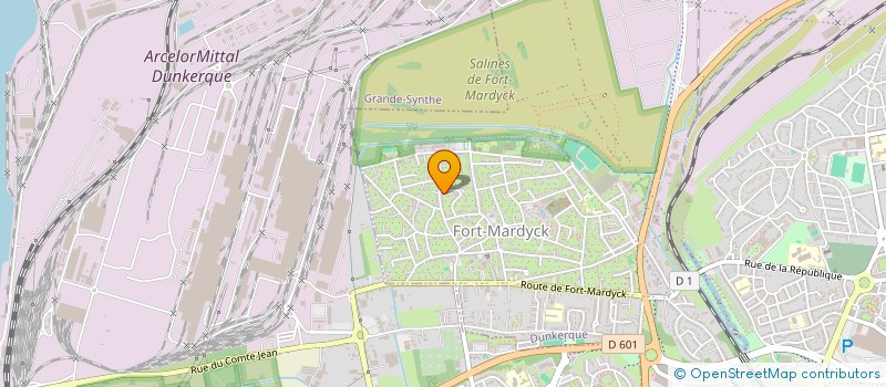 localisation de l'entreprise MONSIEUR MATTHIAS WOISSELIN à DUNKERQUE