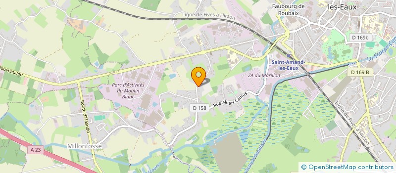 localisation de l'entreprise MONSIEUR MATTHIAS ZELNIO à SAINT-AMAND-LES-EAUX