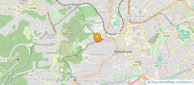 localisation de l'entreprise MONSIEUR MATTHIEU ACHALME à BEAUMONT