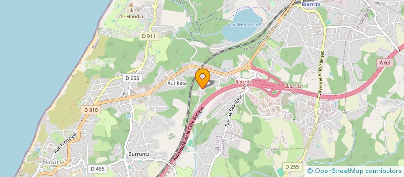 localisation de l'entreprise MONSIEUR MATTHIEU AGUIRREGOMEZCORTA  BIDART