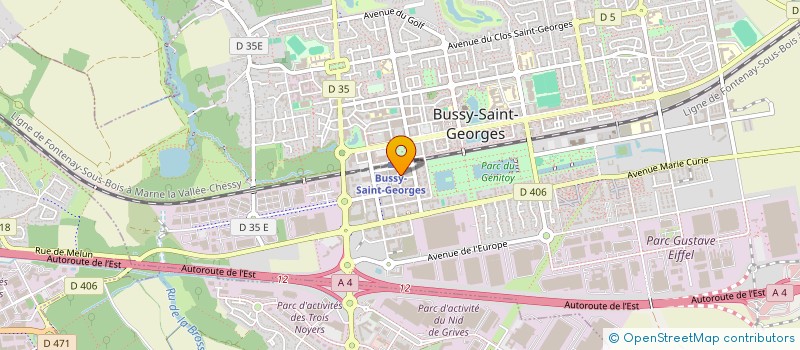 localisation de l'entreprise MONSIEUR MATTHIEU AICHOUN à BUSSY-SAINT-GEORGES