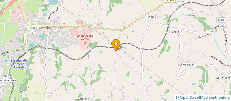 localisation de l'entreprise MONSIEUR MATTHIEU ALARY  MANHAC