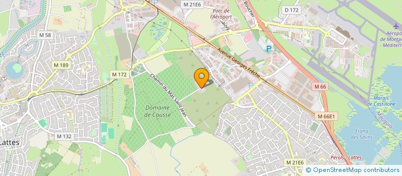 localisation de l'entreprise MONSIEUR MATTHIEU AMPHOUX  LATTES