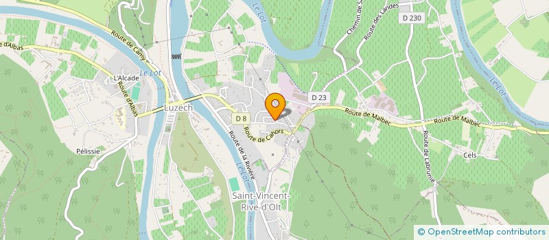 localisation de l'entreprise MONSIEUR MATTHIEU ANDRIEU  LUZECH