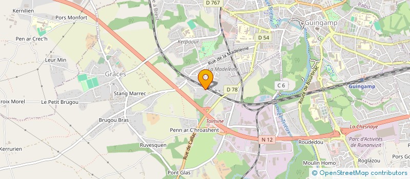 localisation de l'entreprise MONSIEUR MATTHIEU ANSELIN  GRACES