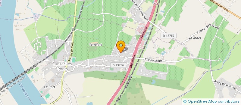 localisation de l'entreprise MONSIEUR MATTHIEU ARNAUD  CUBZAC-LES-PONTS