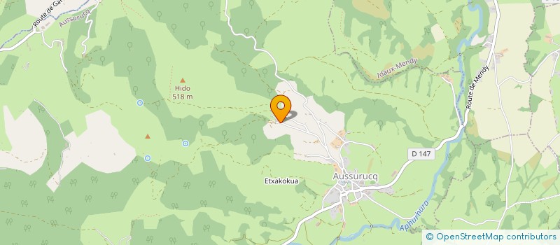 localisation de l'entreprise MONSIEUR MATTHIEU AROIX  AUSSURUCQ