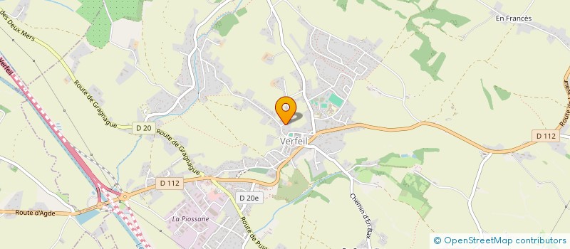 localisation de l'entreprise MONSIEUR MATTHIEU ATHANASE  VERFEIL