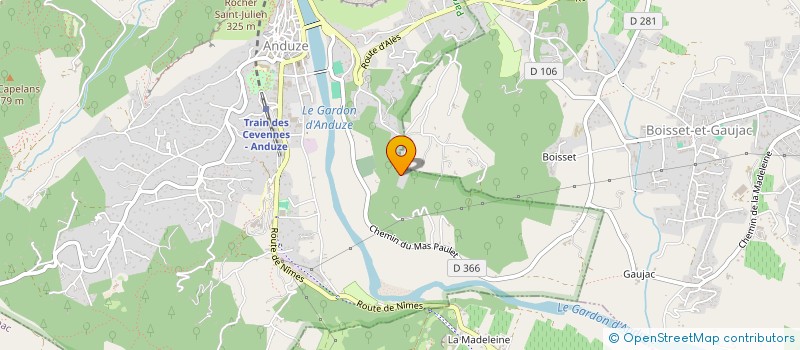 localisation de l'entreprise MONSIEUR MATTHIEU AURIAC  ANDUZE