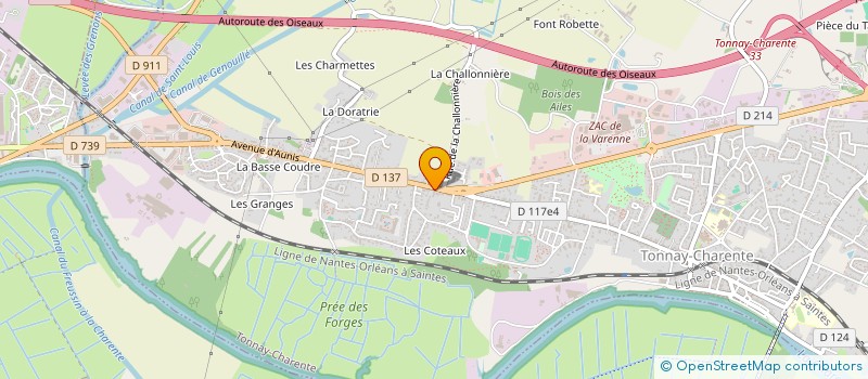 localisation de l'entreprise MONSIEUR MATTHIEU AUVINET  TONNAY-CHARENTE