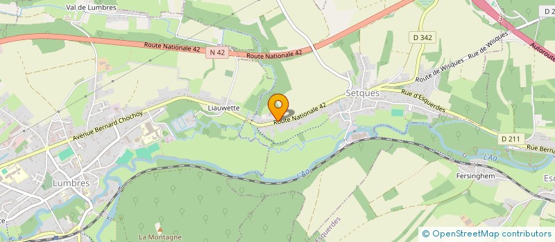 localisation de l'entreprise MONSIEUR MATTHIEU BAHEU  SETQUES