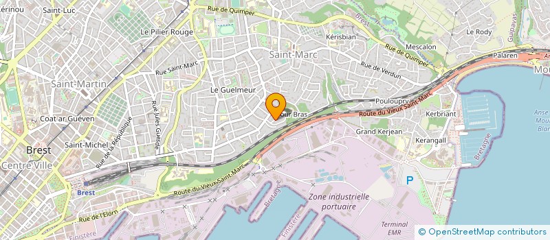 localisation de l'entreprise MONSIEUR MATTHIEU BANVILLET à BREST