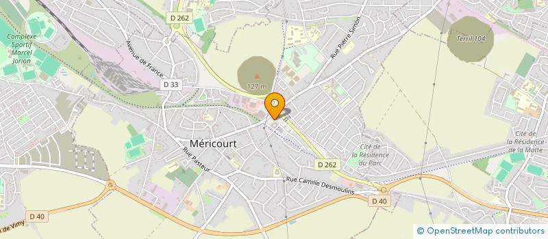 localisation de l'entreprise MONSIEUR MATTHIEU BAR  MERICOURT