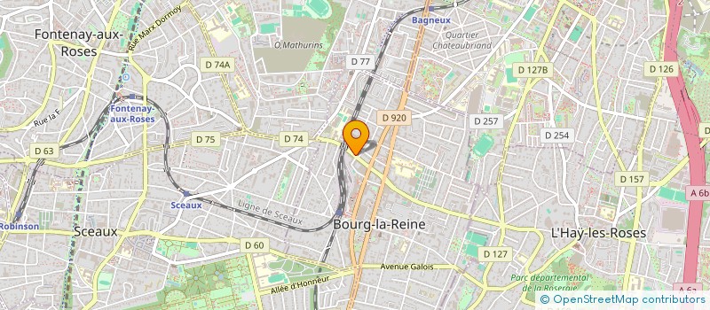 localisation de l'entreprise MONSIEUR MATTHIEU BARBAULT à BOURG-LA-REINE