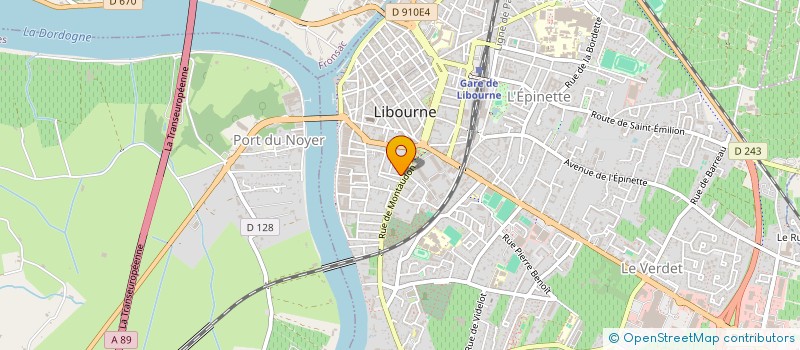 localisation de l'entreprise MONSIEUR MATTHIEU BARDE  LIBOURNE