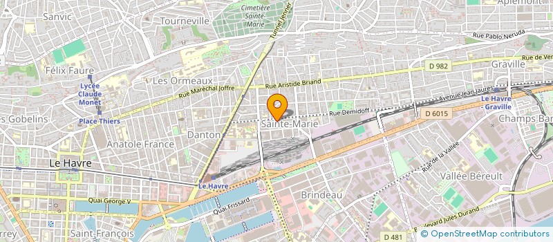 localisation de l'entreprise MONSIEUR MATTHIEU BARIL  LE HAVRE