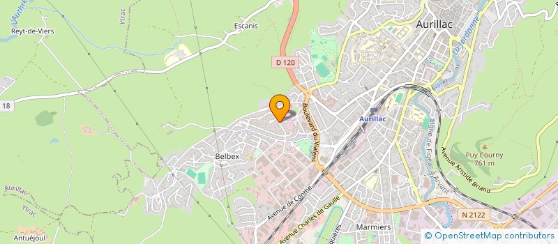 localisation de l'entreprise MONSIEUR MATTHIEU BARRIERE à AURILLAC