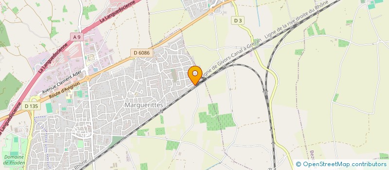 localisation de l'entreprise MONSIEUR MATTHIEU BASTIANINI  MARGUERITTES