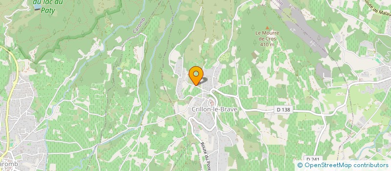 localisation de l'entreprise MONSIEUR MATTHIEU BATAILLE  CRILLON-LE-BRAVE