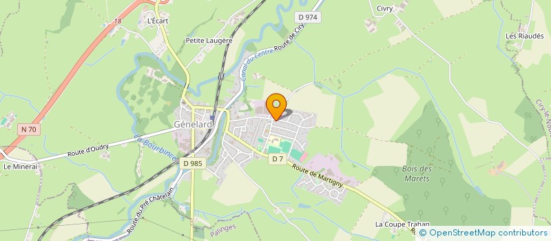 localisation de l'entreprise MONSIEUR MATTHIEU BATHIARD  GENELARD