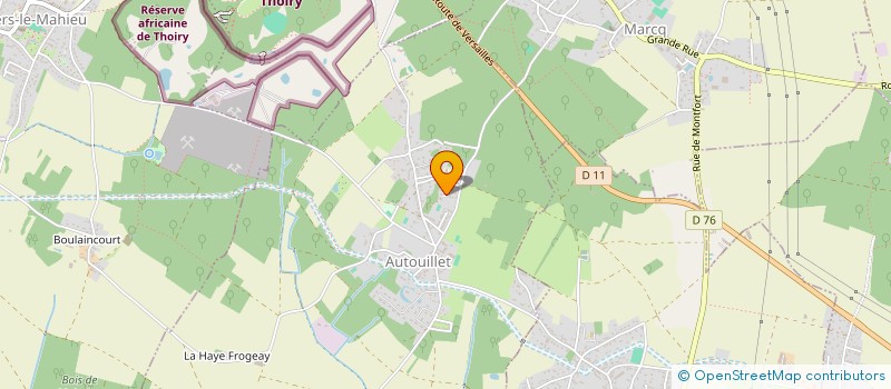 localisation de l'entreprise MONSIEUR MATTHIEU BATTAGLIA  AUTOUILLET