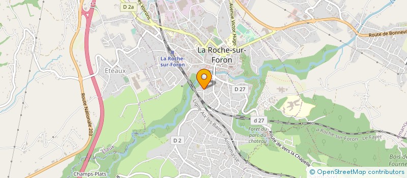 localisation de l'entreprise MONSIEUR MATTHIEU BAVARD  LA ROCHE-SUR-FORON