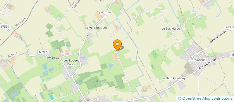 localisation de l'entreprise MONSIEUR MATTHIEU BEAUDINOT  FROMELLES