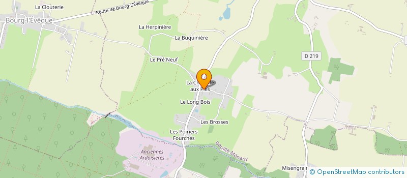 localisation de l'entreprise MONSIEUR MATTHIEU BEDUNEAU  OMBREE D'ANJOU