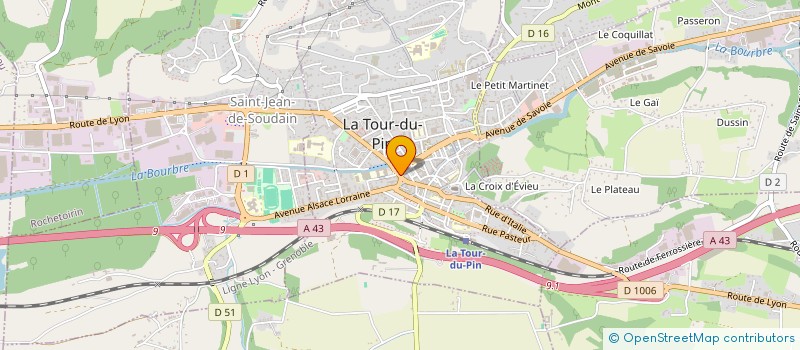 localisation de l'entreprise MONSIEUR MATTHIEU BELJEAN  LA TOUR-DU-PIN