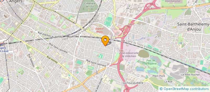 localisation de l'entreprise MONSIEUR MATTHIEU BELLANGER à ANGERS