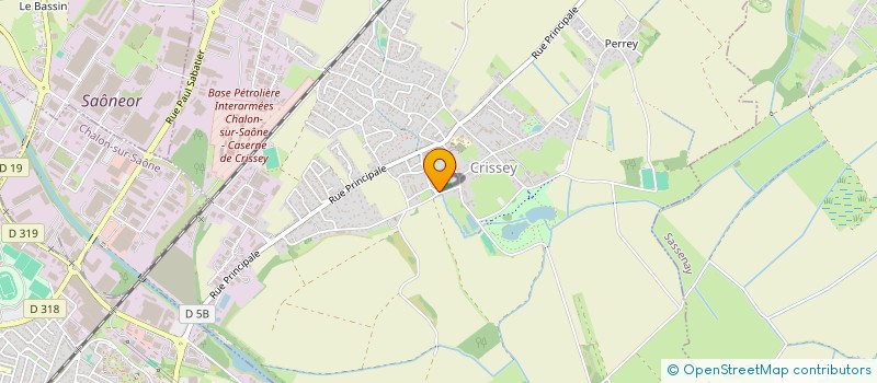 localisation de l'entreprise MONSIEUR MATTHIEU BELNAND  CRISSEY