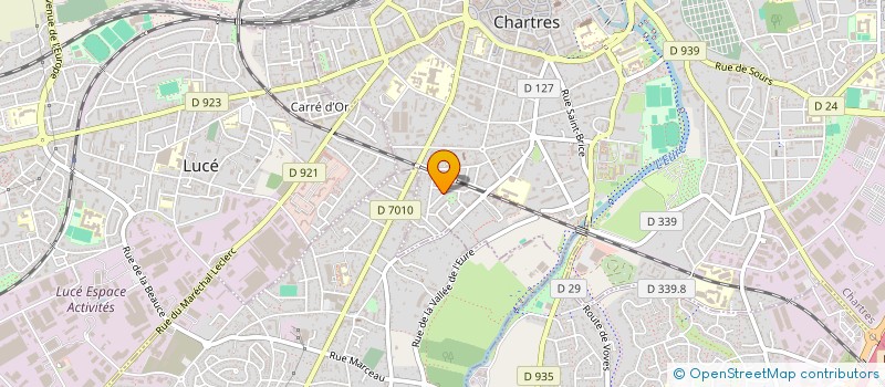 localisation de l'entreprise MONSIEUR MATTHIEU BENET à CHARTRES