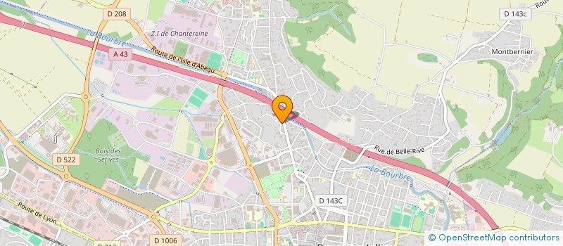 localisation de l'entreprise MONSIEUR MATTHIEU BERNARD  BOURGOIN-JALLIEU